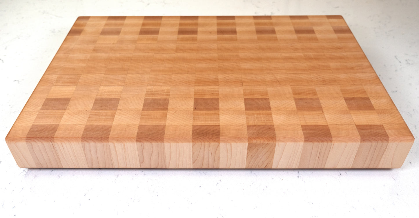 Maple End Grain Cutting Board 2" Thick