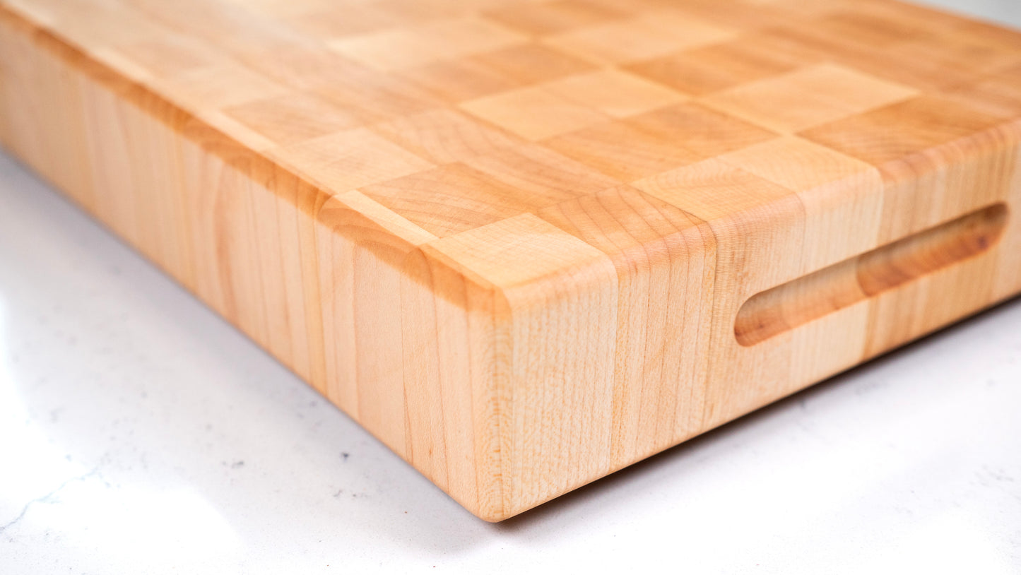 Maple End Grain Cutting Board 2" Thick