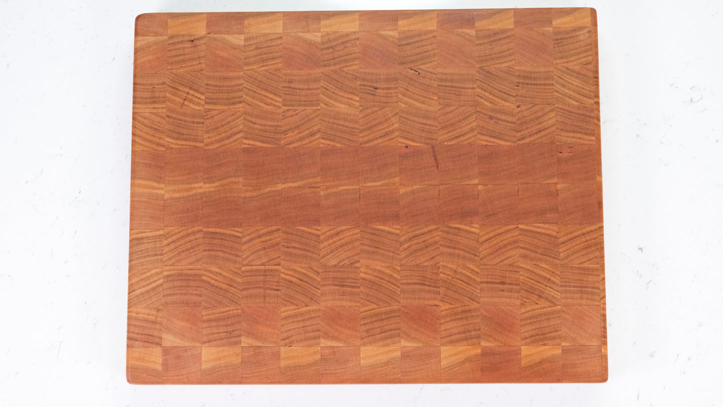 Cherry End Grain Cutting Board 2" Thick